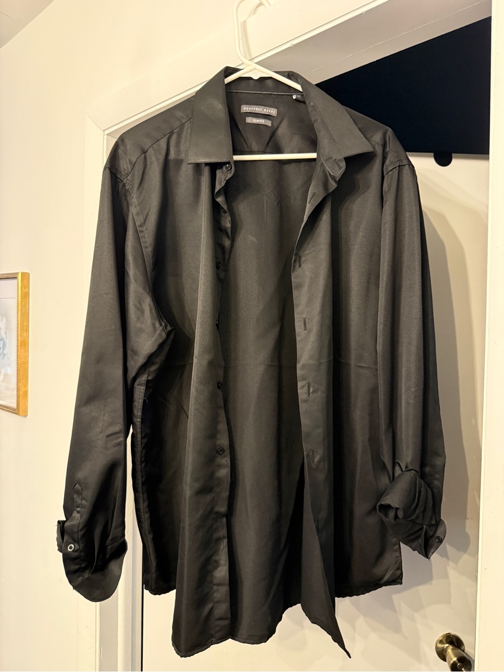 Geoffrey Beene Men's Black Lightweight Shirt Jacket